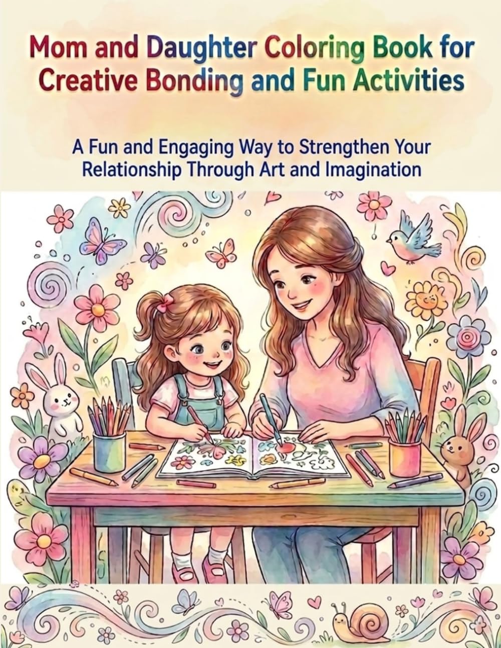 Mom & Daughter Coloring Book: Celebrate the Bond with Heartwarming Illustrations: Creative Moments for Mothers and Daughters of All Ages - Relaxing Activities for Quality Time