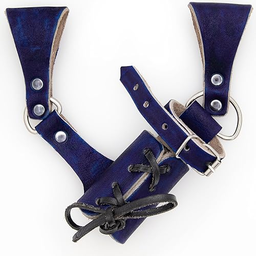 Miniatura 7 de Armory Replicas - Handcrafted Leather Sword Frog  Medieval Costume LARP Adjustable Buckle & Corded Weapon Belt Holster Holder