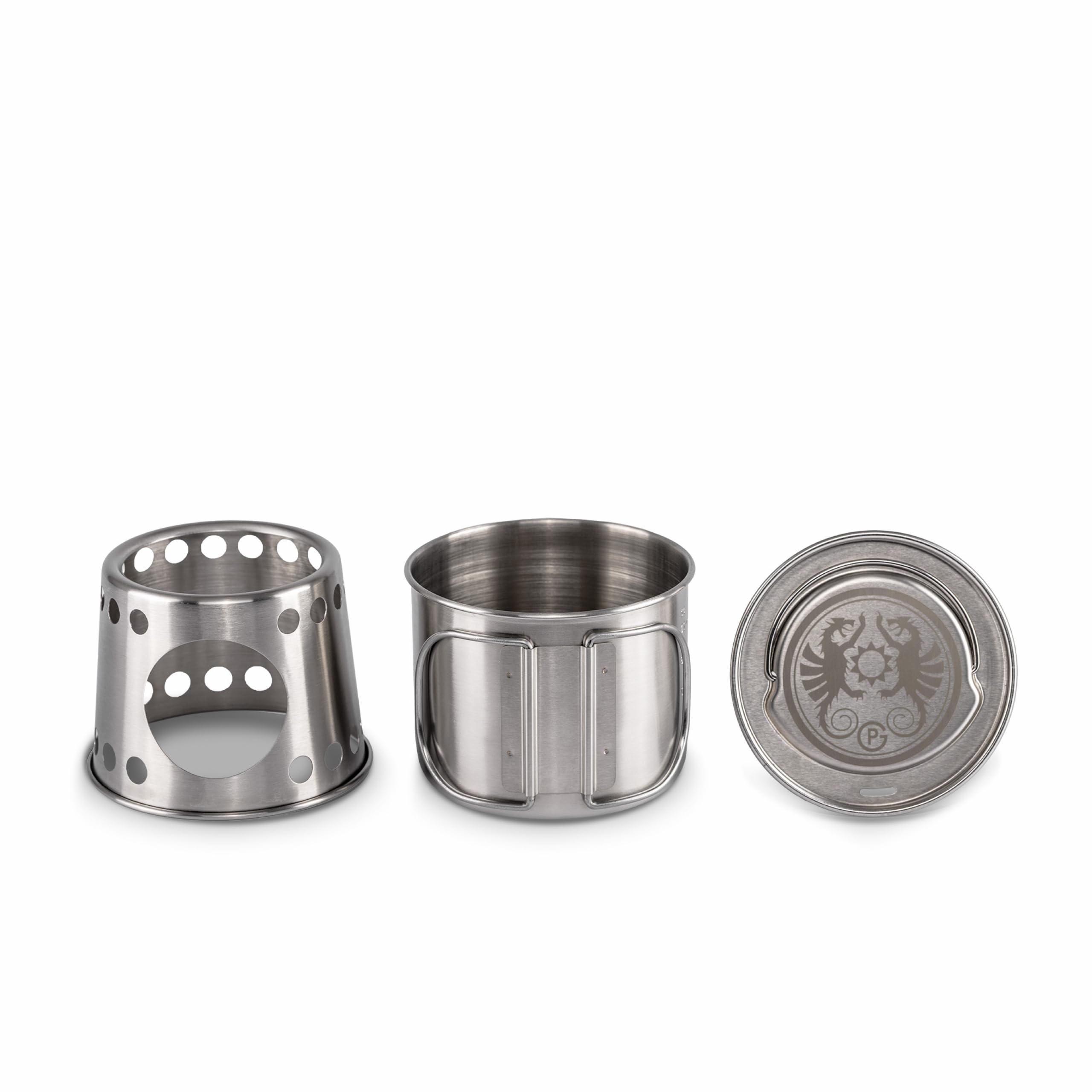 Petromax Kochbecher 2 in 1 Kochstelle und Becher mit klappbaren Griffen
