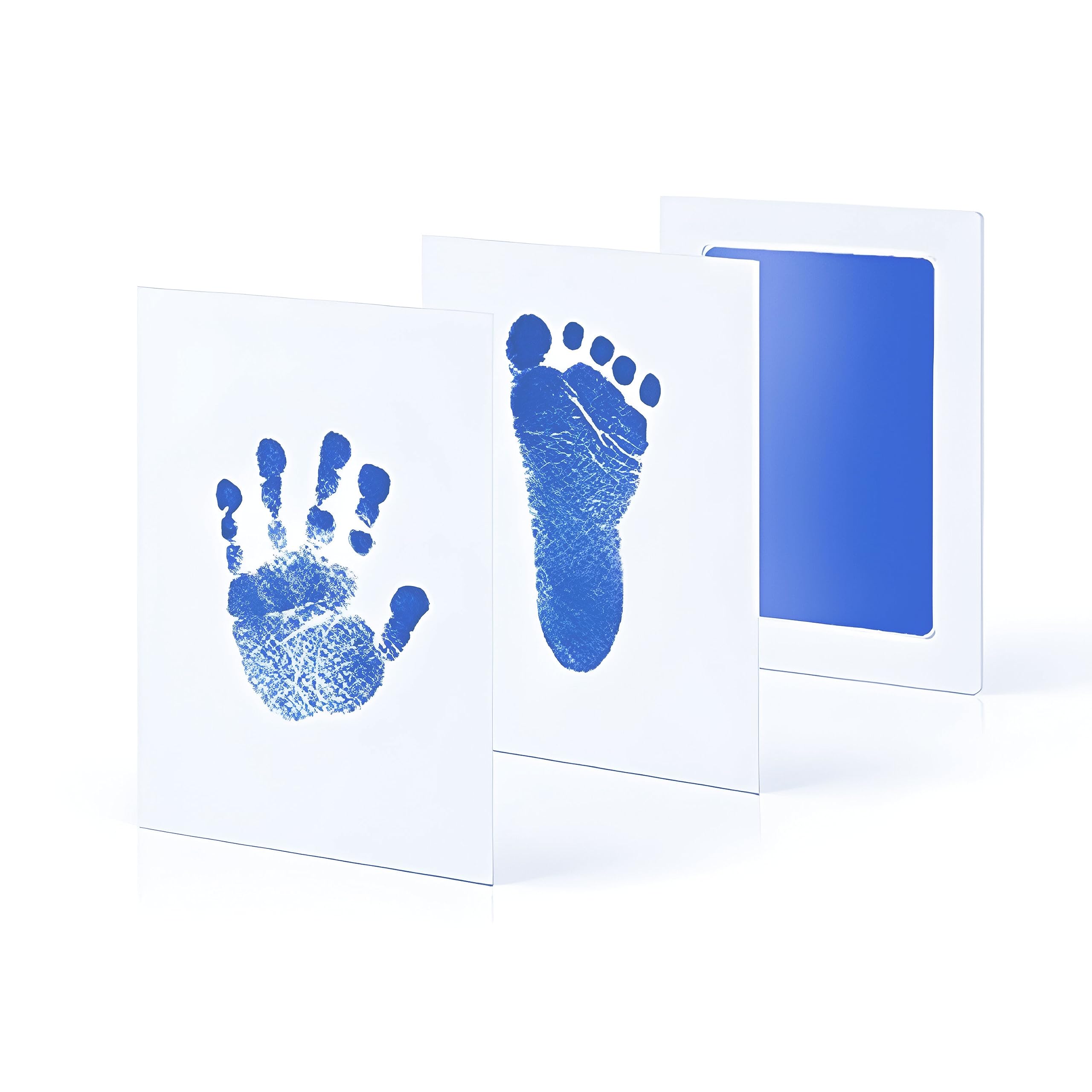 Bembika Baby Finger Print and Footprint Kit inkpad for Kids, Reusable Pad for Baby's Hand and Foot Impression Safe No Touch and Non Toxic Ink Pad for Baby Foot Prints and Handprints � (Light Blue)-image-34