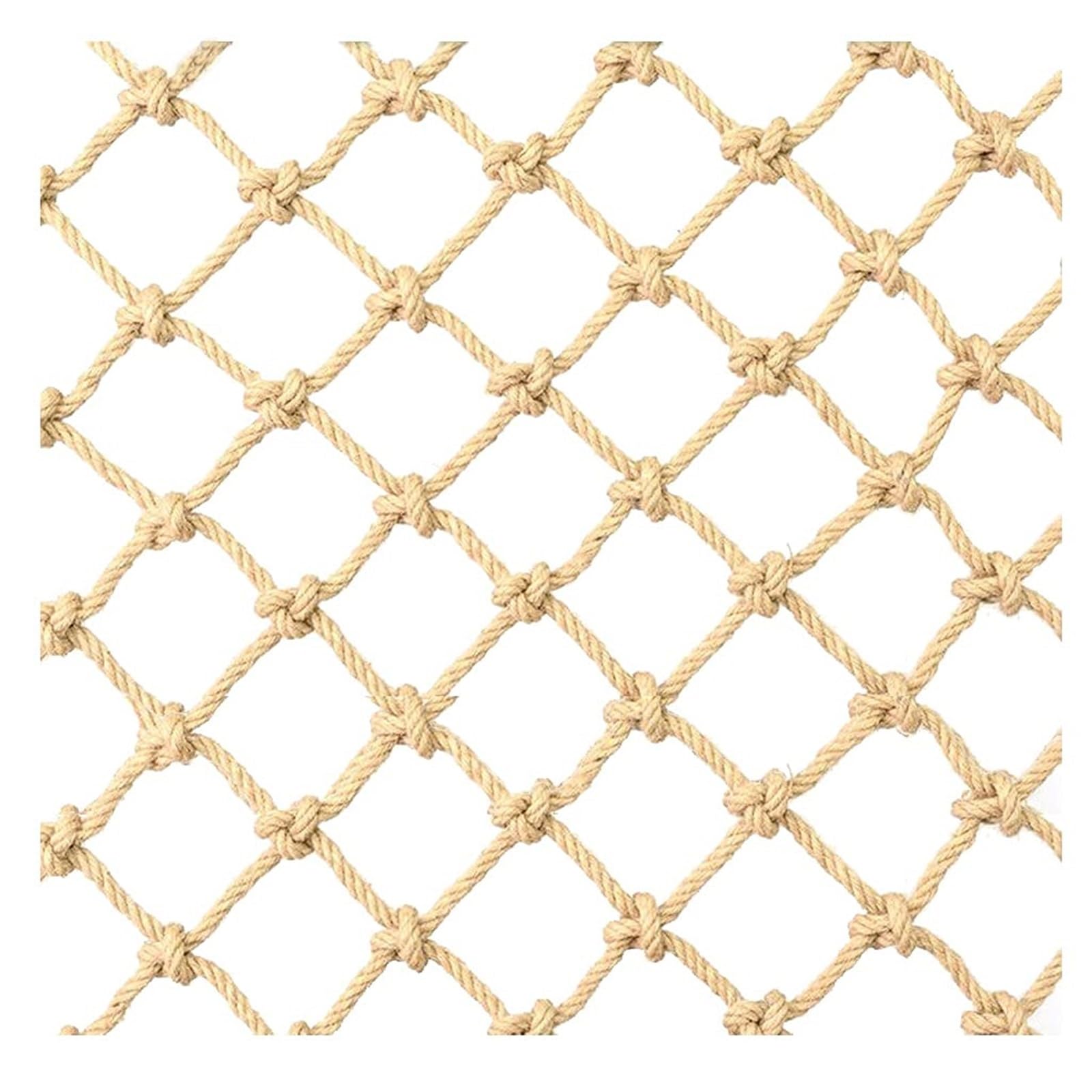garden netting Hemp Rope Net 10mm/10cm Child Safety Climbing Netting Rope Fence Railings Garden Playground Protection Ropes safety(1 * 2m)