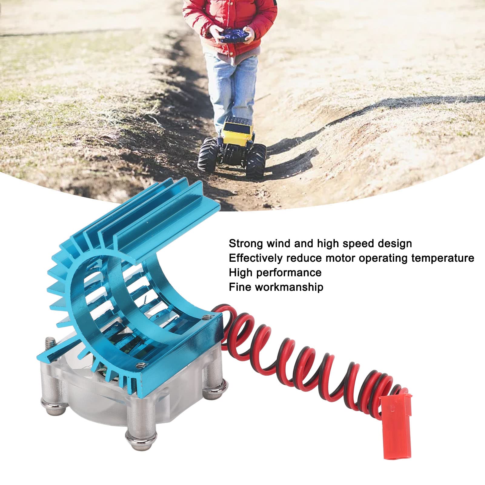 Motor Heatsink Cooling Fans, Brushless Motor and ESC Cooling Fan High Rotation Speed Colorful Lights for Brushless Motor 2838 Cooling Fans