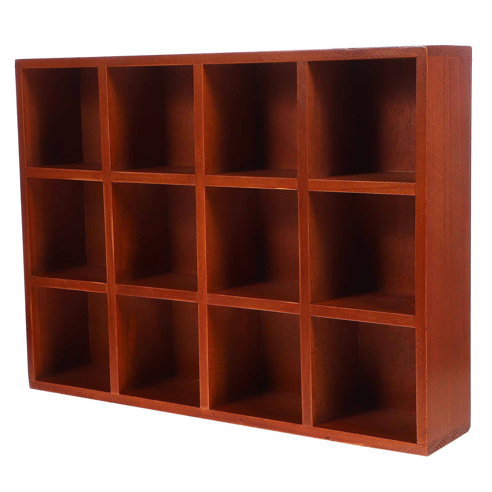 Étagère murale suspendue en bois marron pour salon et boutique chic