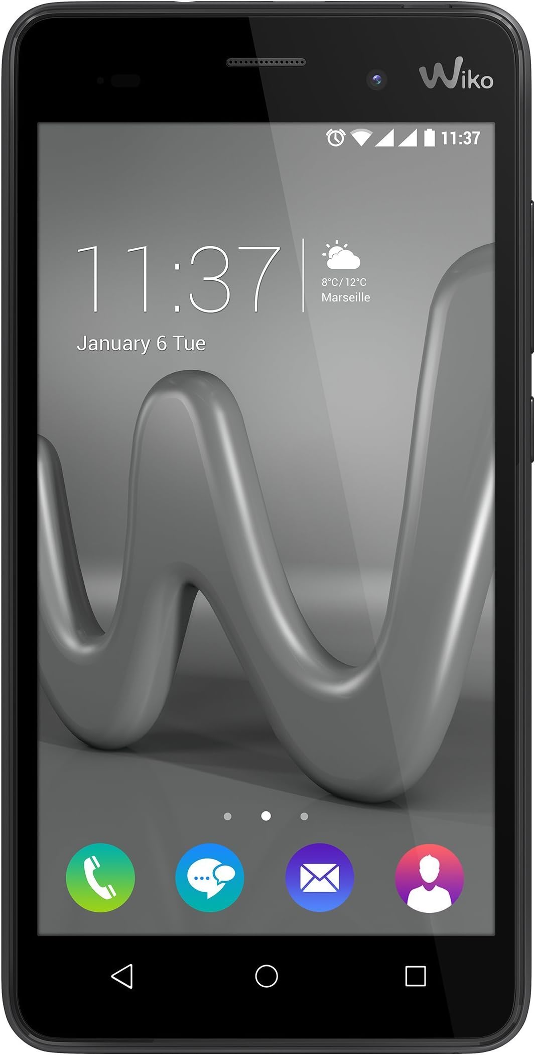 Wiko Lenny 3 grau 16GB Grey - smartphones (Dual SIM, Android, MiniSIM + MicroSIM, EDGE, GPRS, GSM, HSPA+, WCDMA, Micro-USB)