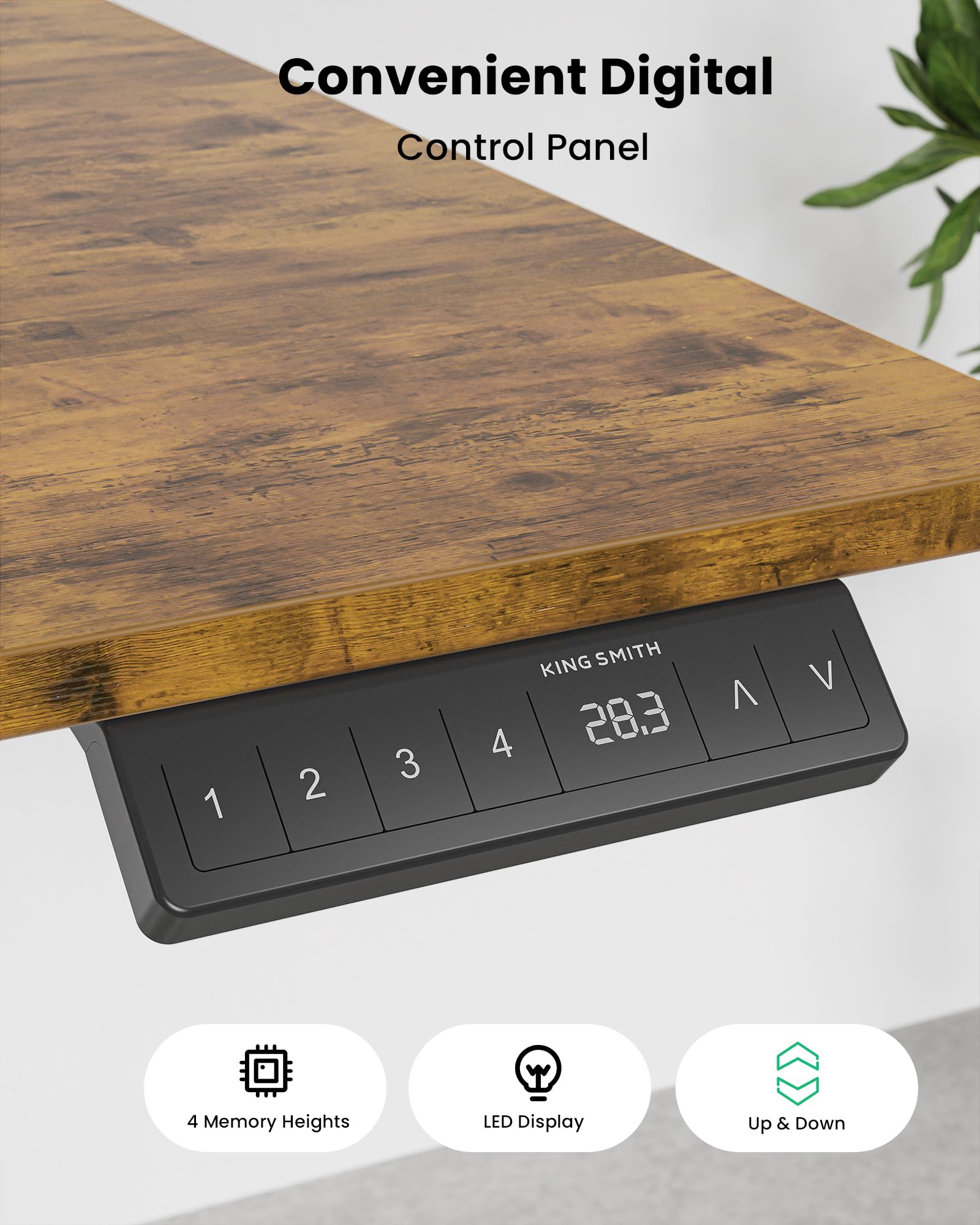 63 Inches Reversible L Shaped Standing Desk for Home Office Electric Height Adjustable Corner Computer Desk Sit Stand — view 7