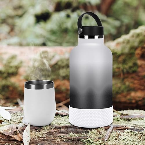 Miniatura 5 de GLINK Funda para botella, compatible con Hydro Flask 2.0, botella de agua de boca ancha de 64 onzas y otros, protector de botella de agua de