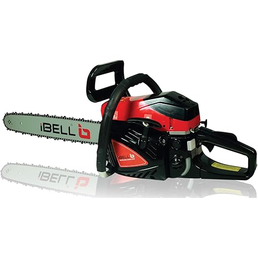 IBELL Petrol Chainsaw 5858CS, 2.4KW/3.2HP, 58cc, 18inch Guide Bar and Chain, 3000±200 RPM and Automatic Chain Oiler