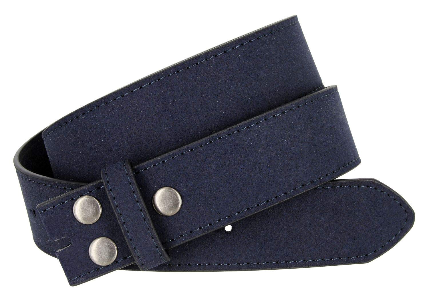 Casual Suede Leather Belt Strap for Men 1 1/2