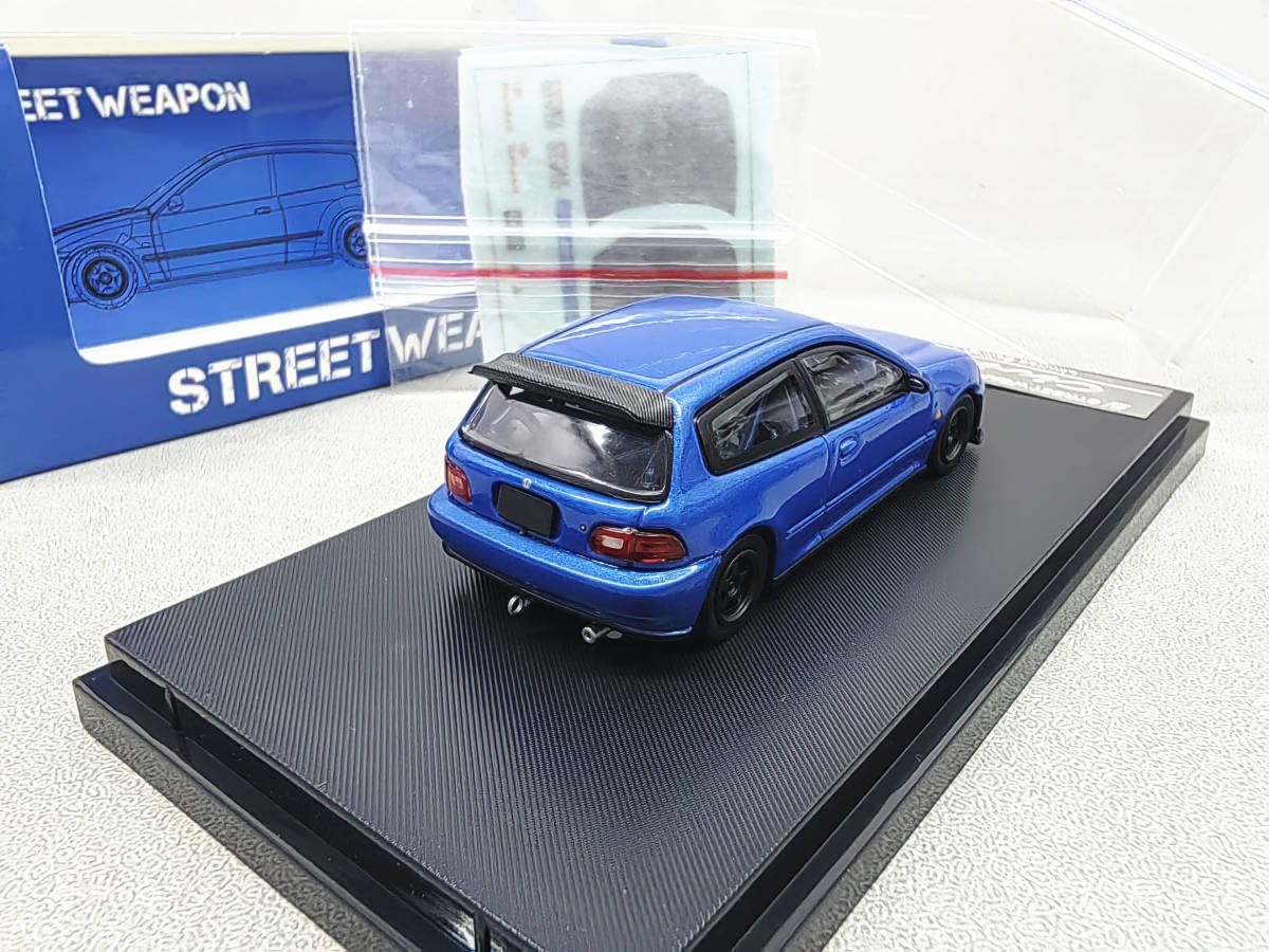 Amazon | Street Weapon 1/64 ミニカー シビック Civic EG6 青