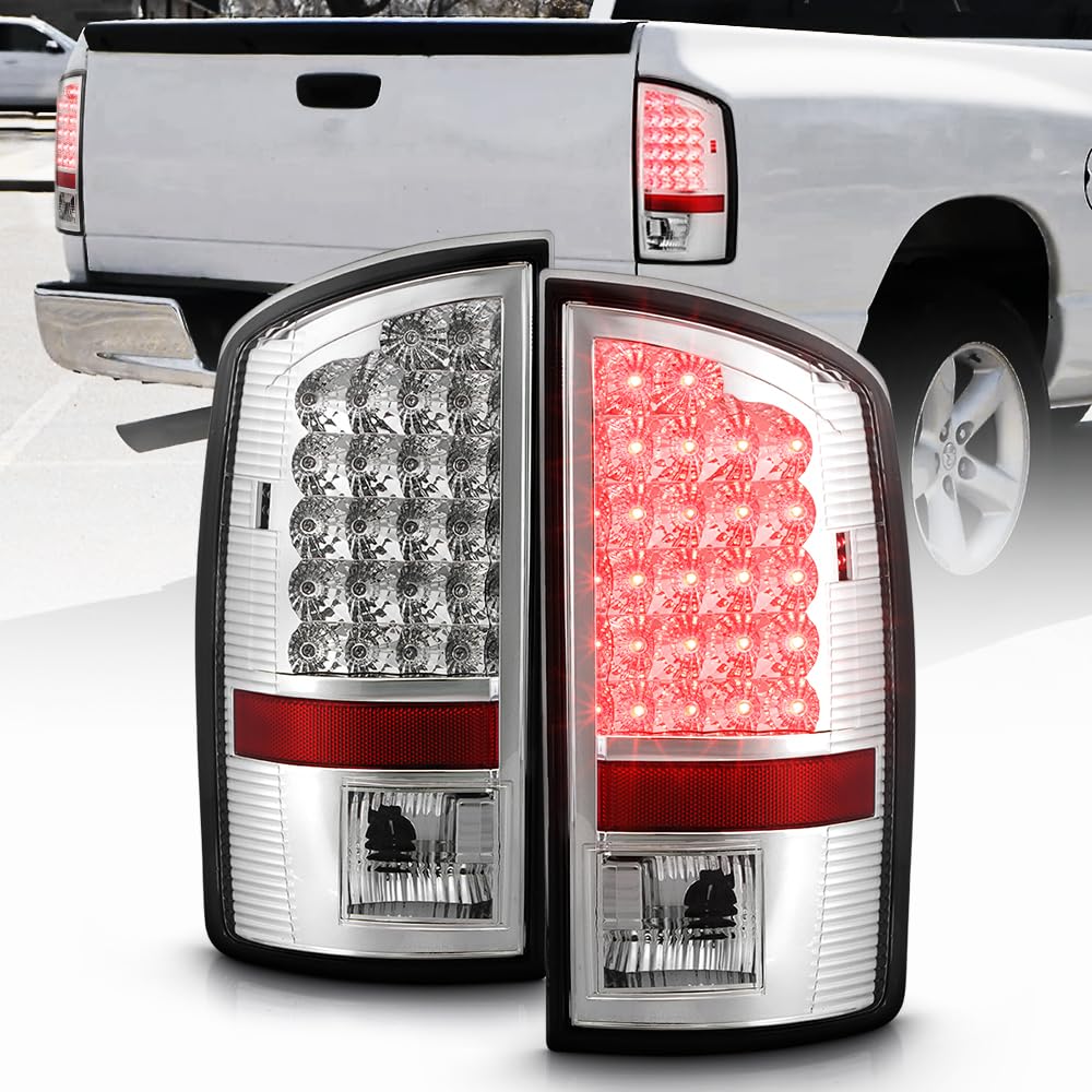 Chrome Smoked Tail Light For 2007-2009 Dodge Ram 1500, 2500, 3500 LED Tail Light Assembly - Foto 2