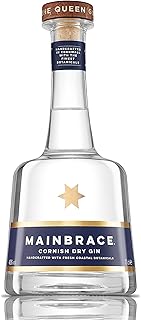 Cornish Dry Gin by Mainbrace 70cl (40% ABV) | A Modern Twist on a London Dry Gin Handcrafted in Cornwall | A Fresh Citrusy Cornish Gin Infused with Three Types of Seaweed & the Finest Gin Botanicals