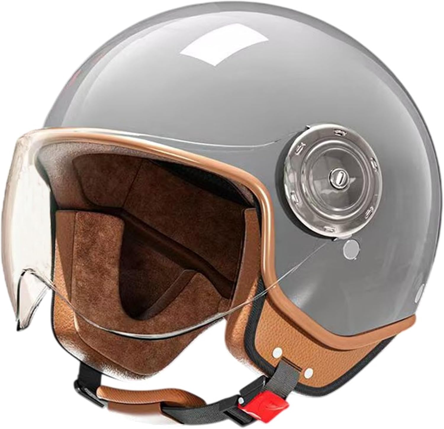 DOT Approved Vintage Kids 3/4 Motorcycle Half Helmet,Retro Toddler Open Face Scooter Bicycle Helmet,Child Boys Girls Dirt-Bike Go-Kart Moped ATV Helmet for 2-14 Years Old