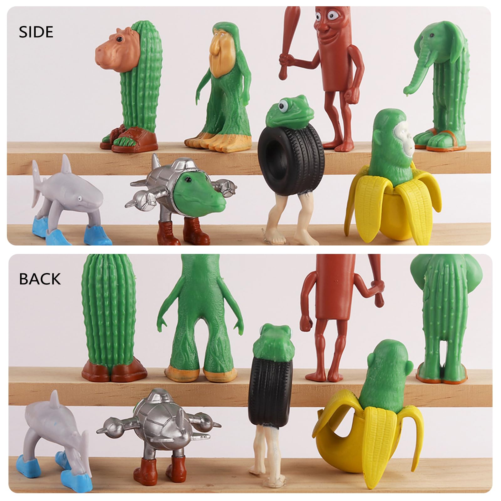 DAVBNM 12PCS Italian Brainrot Action Figures Set, Tung Tung-Tung Sahur Figures, 1.8-3.3IN Funny Collectible Figure - Image 4