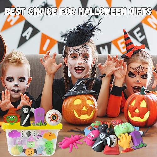 Miniatura 5 de 72 juguetes blandos Mochi de Halloween, juguetes esponjosos Kawaii, mini animales esponjosos para bolsas de regalos de Halloween, regalos, premios,