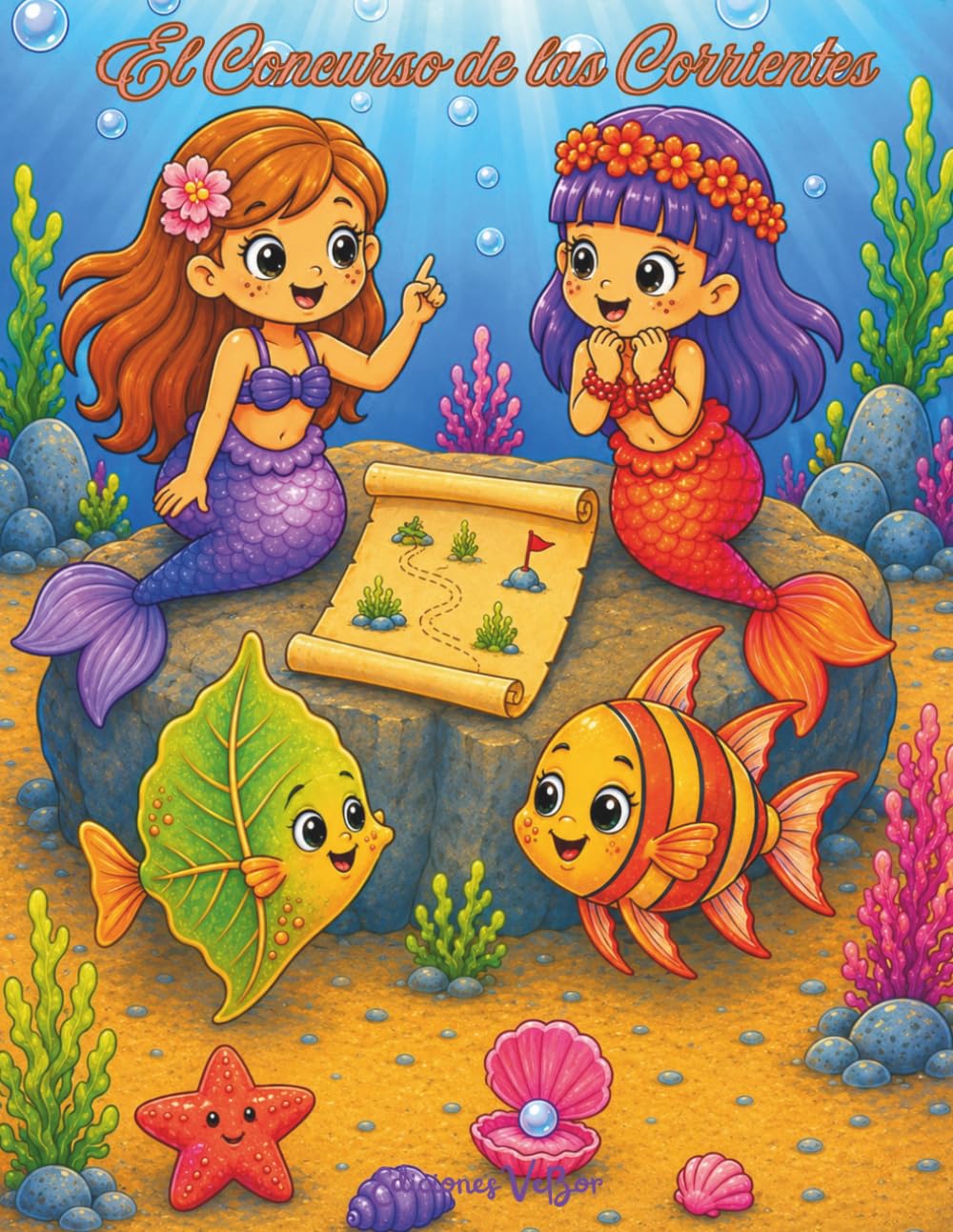 El Concurso de las Corrientes: Edición ilustrada a color (Mi Libro de Sirenas y Amigos del Mar)