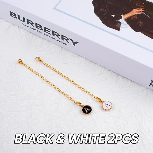 Miniatura 10 de Paquete de 2 dijes de letras para Stanley, simples y modernos, placa de identificación con nombre de inicial, dije personalizado para vaso Stanley,