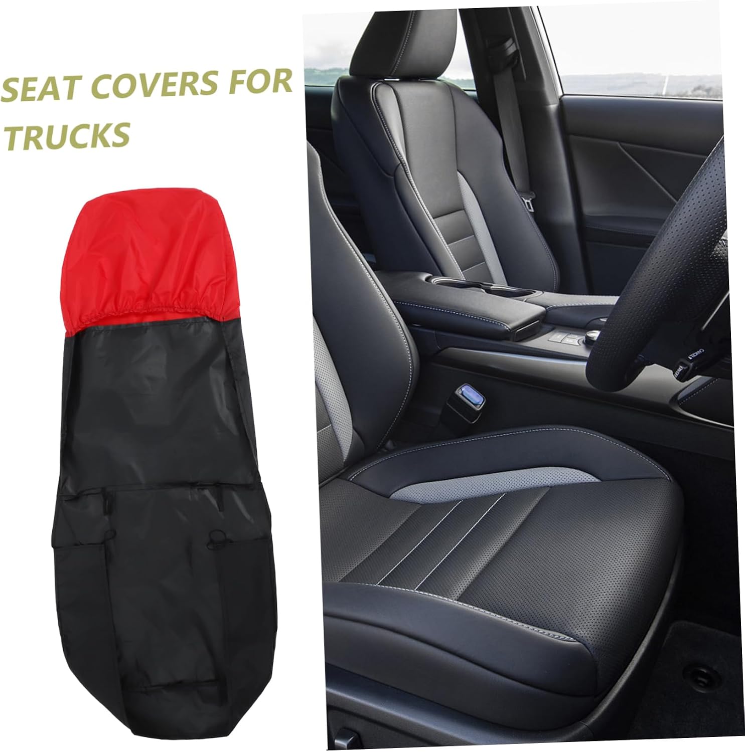 2pcs Car Seat Cover Auto Seats Covers Auto Seat Covers Carseat Automotive Seat Covers Interior Covers for Auto Truck Seat Protectors Seat Covers for Car Rear Seat Cover Polyester