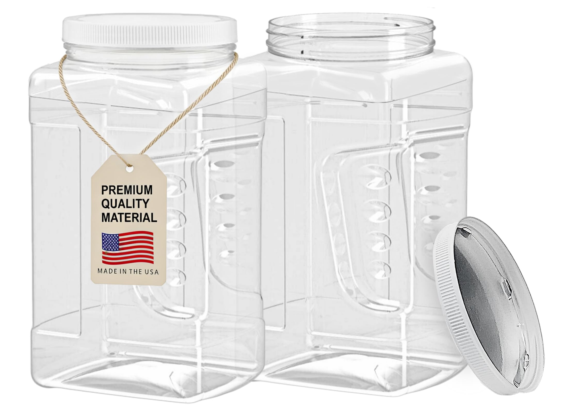 ljdeals 1-Gallon Clear Plastic Storage Jars