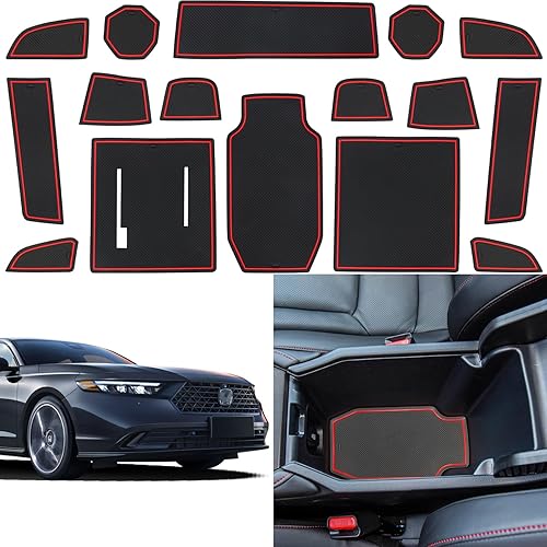 ZOXOQ Tapete de revestimiento de consola central compatible con Honda Accord 2023 2024, accesorios para portavasos, portavasos antipolvo, disponible en Yaxa Venezuela