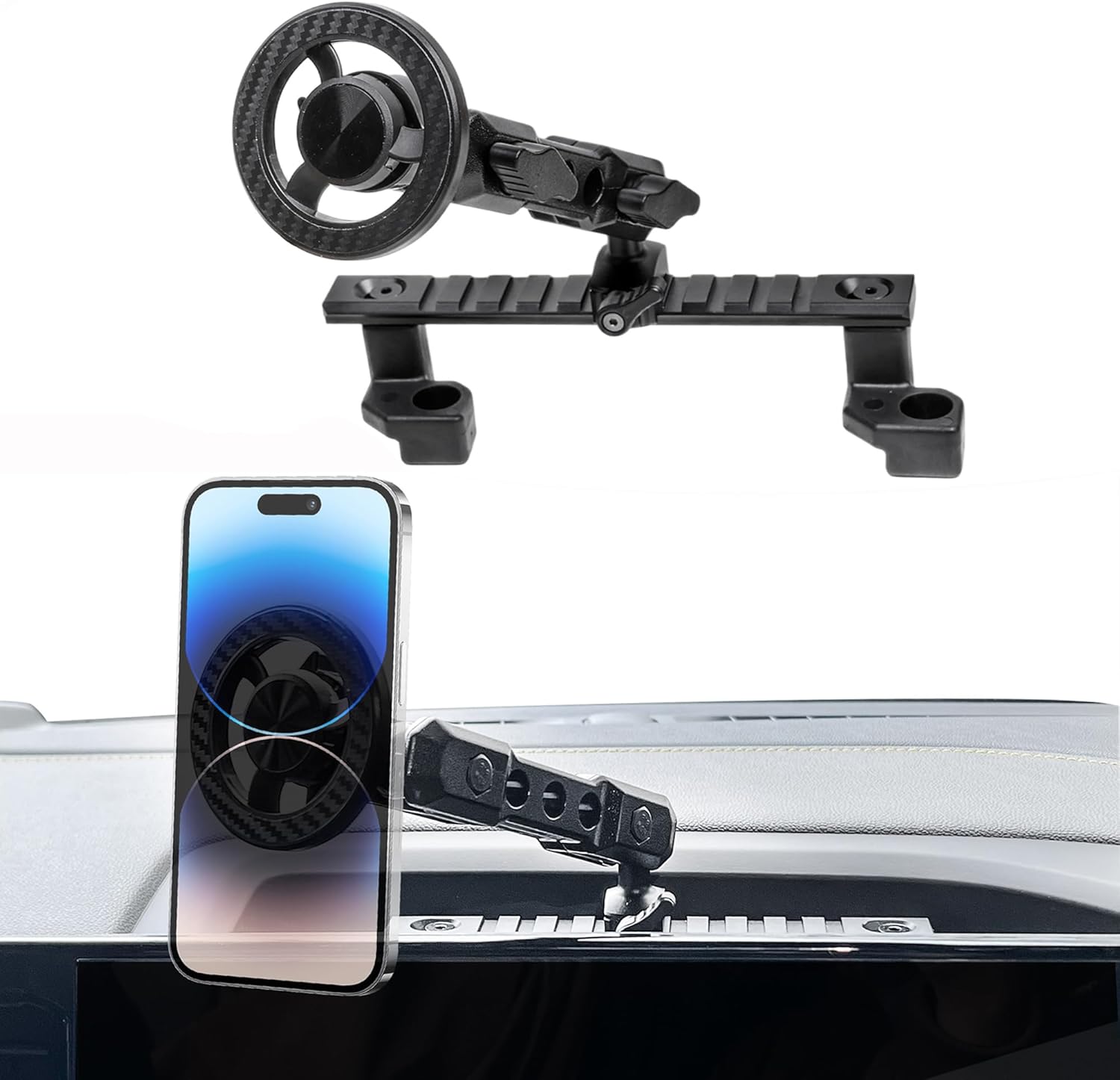 Magnet Phone Mount Compatible with 2022-2026 Chevy Silverado/GMC Sierra 1500/2500/3500, for Magsafe Dash Cell Phone Holder for Chevrolet Silverado/GMC Sierra Accessories, 13.4" Touchscreen Only