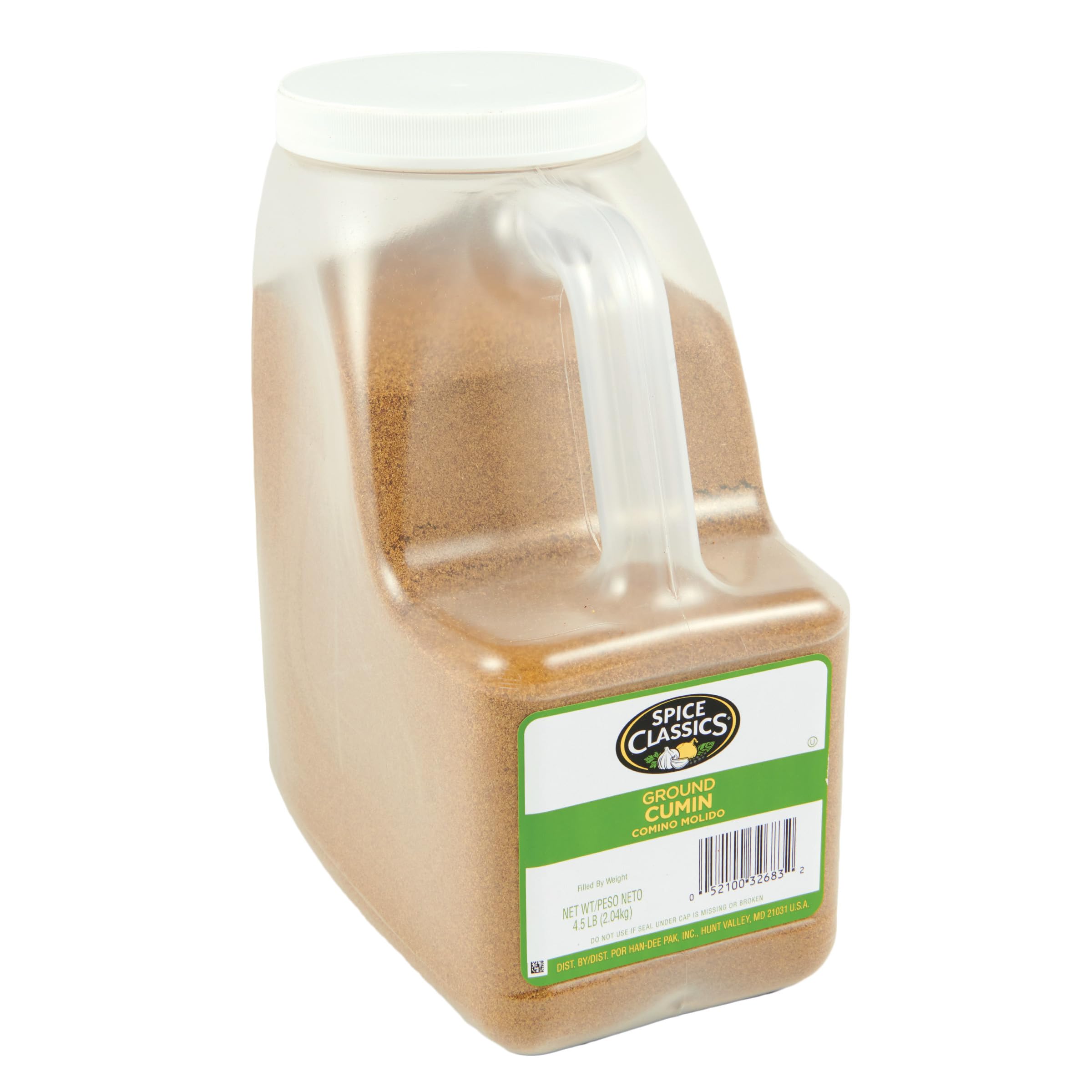 Spice Classics Ground Cumin, 4.5 lb - One 4.5 Pound Container of Bulk Ground Cumin Powder, Season Burritos, Enchiladas, Tacos, Meat and More