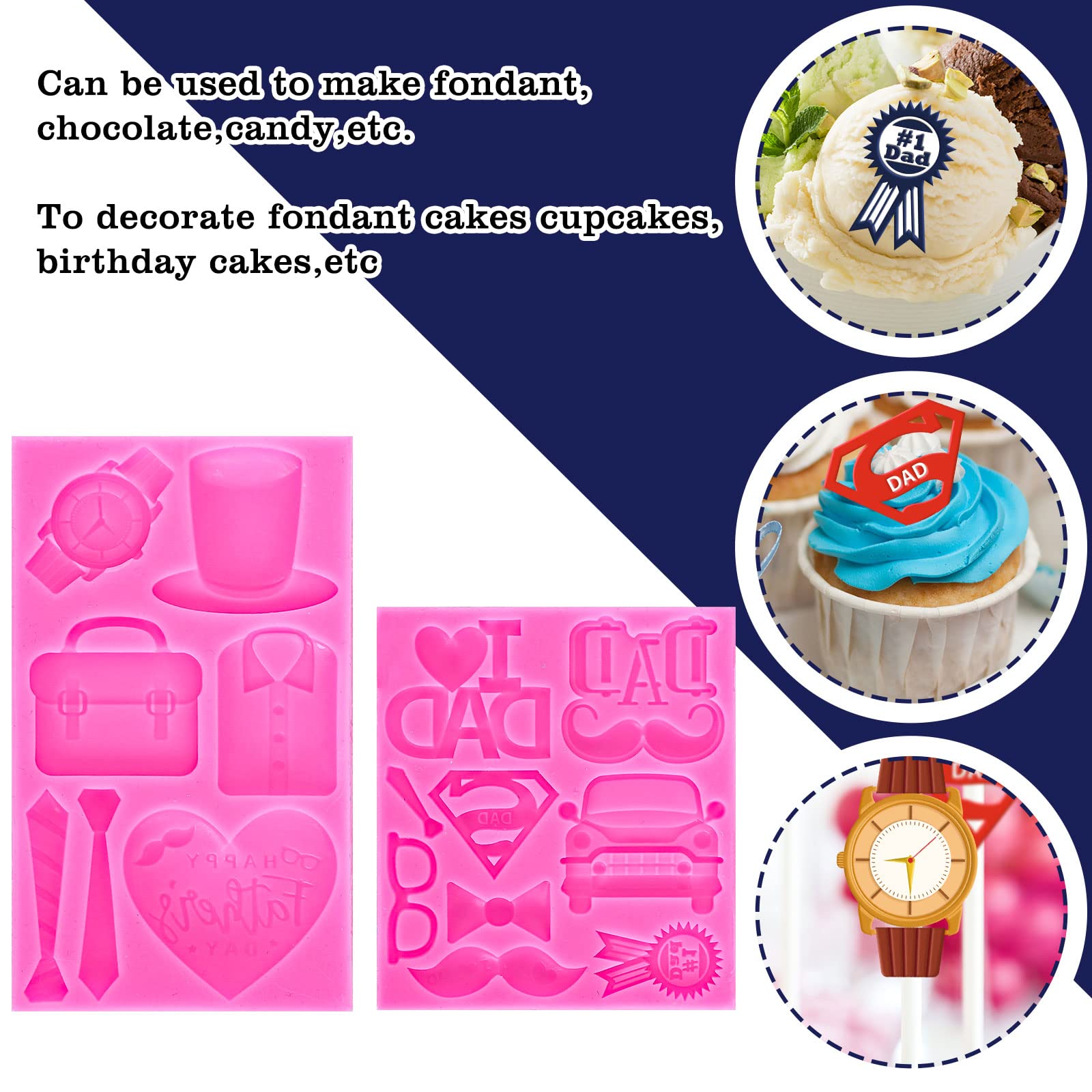 QDMOLDS Mini Lazos De Silicona Para Fondant, Dulces De Azúcar, Para Tartas  De Dulces, Moldes De, image size:1600x1600