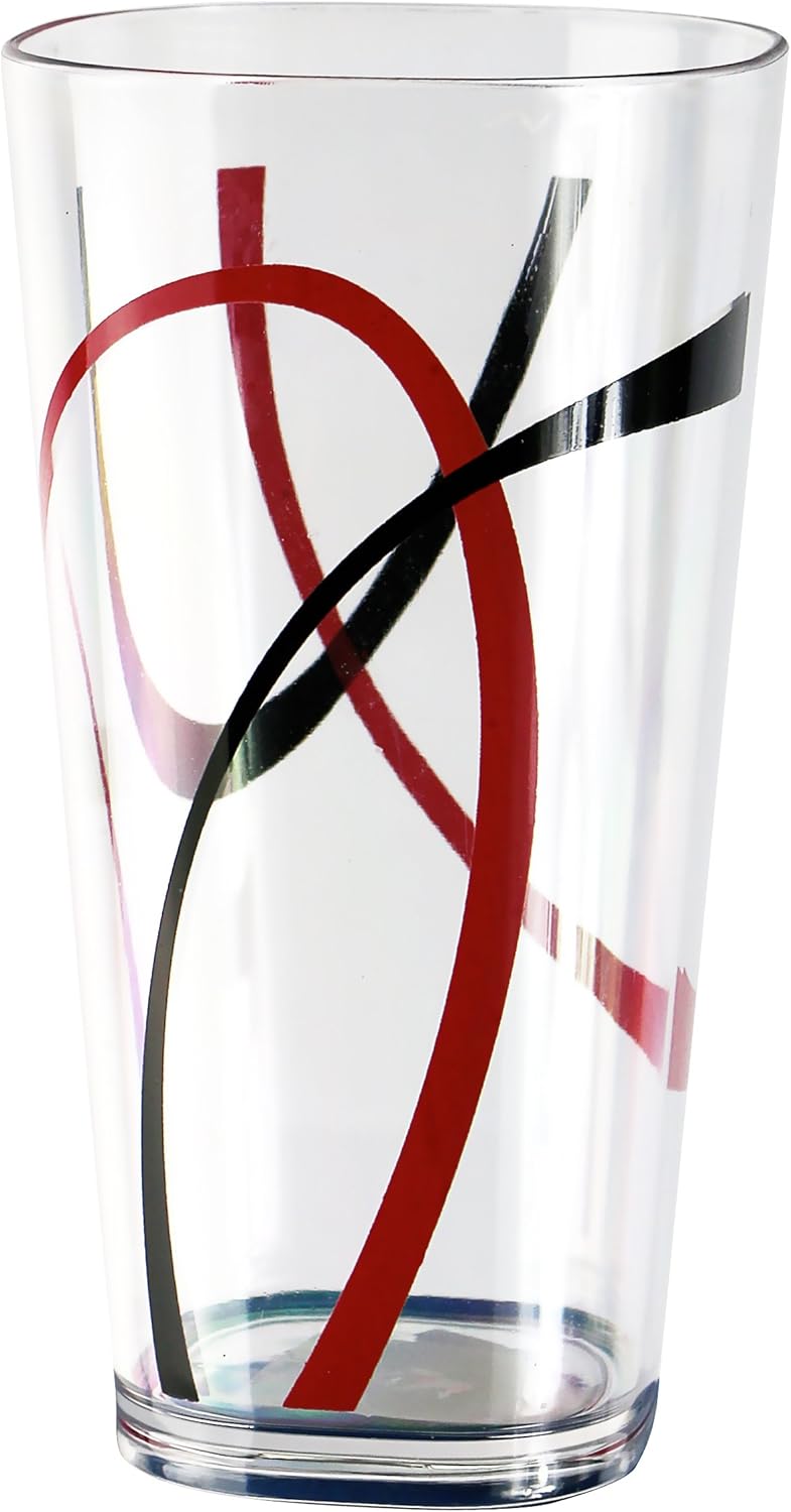 Corelle Coordinates Fine Lines 19 Ounce Acrylic Glasses, Set of 6 Amazon.ca Home