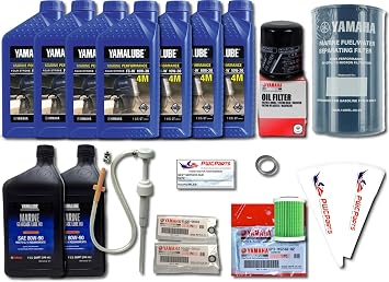 Oil Change Maintenance Kit Fits YAMAHA 4.2L F225 F250 F300/ 4.3L F350 V6 Fuel Filter Gear Lube Lower Unit Service Kit
