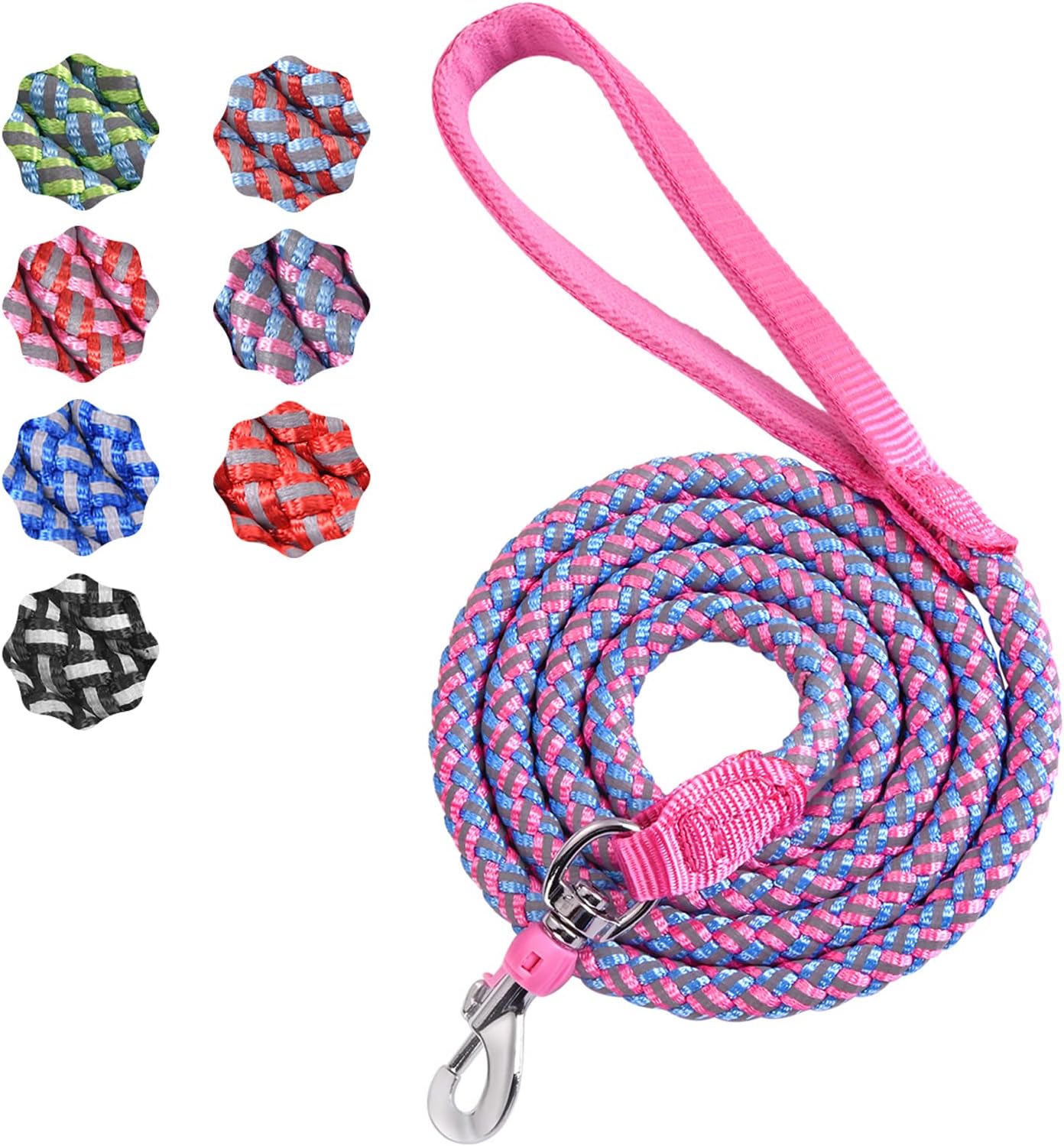 Dog Training Leash for Small to Medium Dogs, Rope Dog Leash, Chew Proof and Reflective Dog Lead