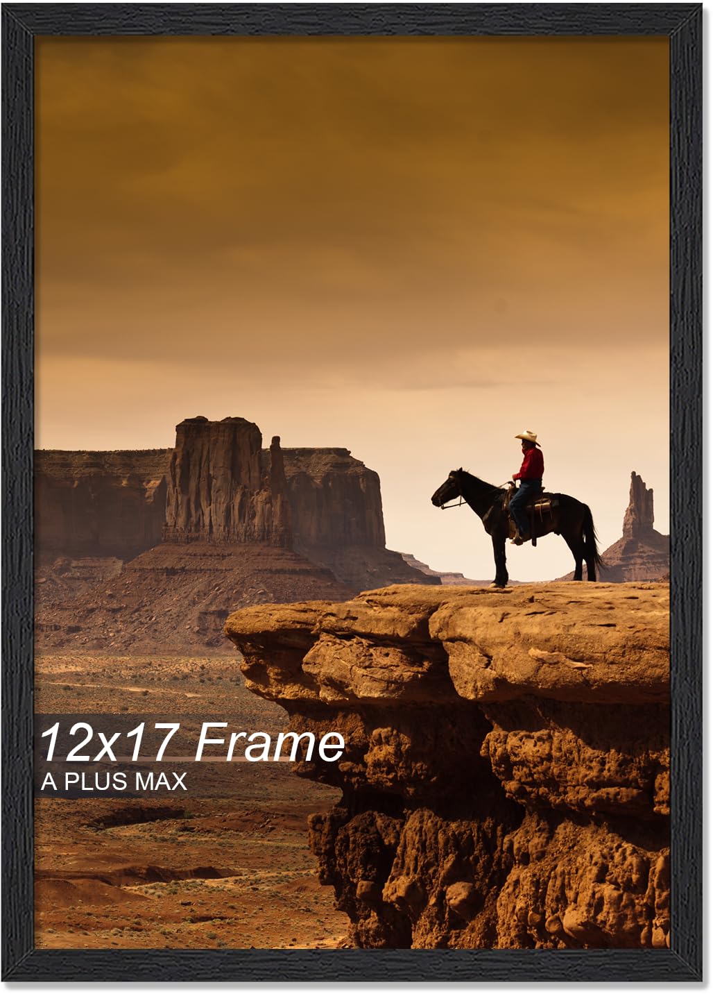 Amazon.com - A PLUS MAX 12x17 Picture Frame, Black Engineered Wood