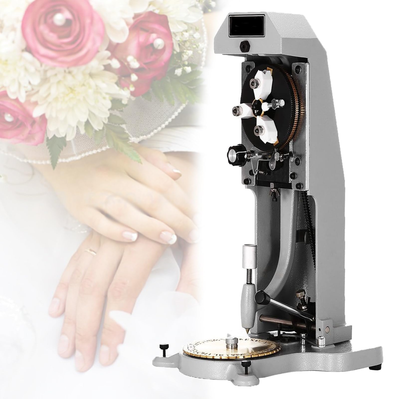 Machine de gravure d'anneau pour la sculpture intérieure, tampon double face pour la personnalisation de bijoux