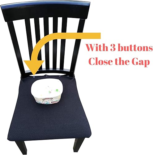 Miniatura 2 de RELIABEST Protector impermeable para silla de comedor, paquete de 2, perfecto para mascotas, niños, ancianos, restaurantes, fiestas. Lavable a