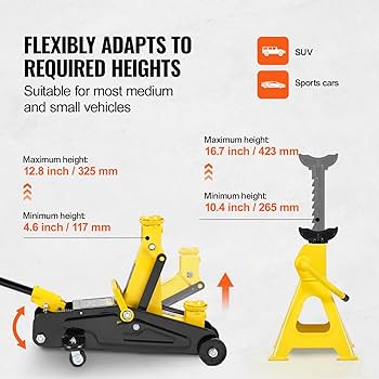 Amazon.com: VEVOR Low Profile Floor Jack 2 Ton (4400 lbs