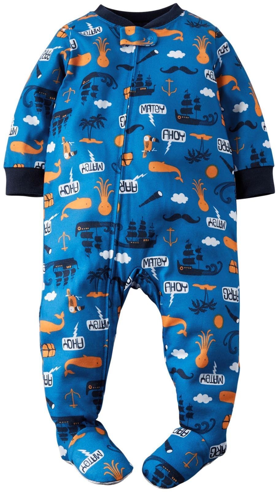Carter's Little Boys' Graphic Footie (Toddler/Kid) - Sea Animals - 5T