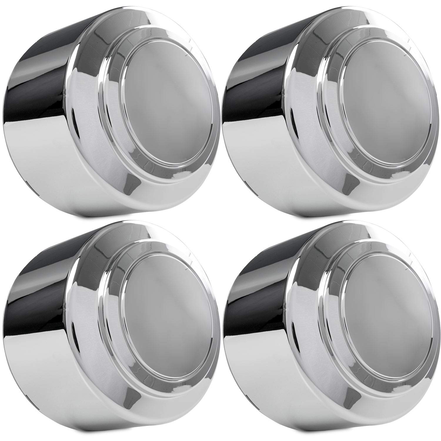 Amazon.com: Krator 4x Chrome Center Caps Closed Wheel Lug Nut Hub 