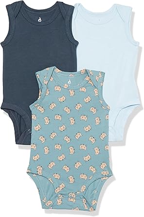 Pack de 3 bodys de manga corta en algodón Amazon Essentials por sólo 15,76€ ¡¡40% de descuento!!