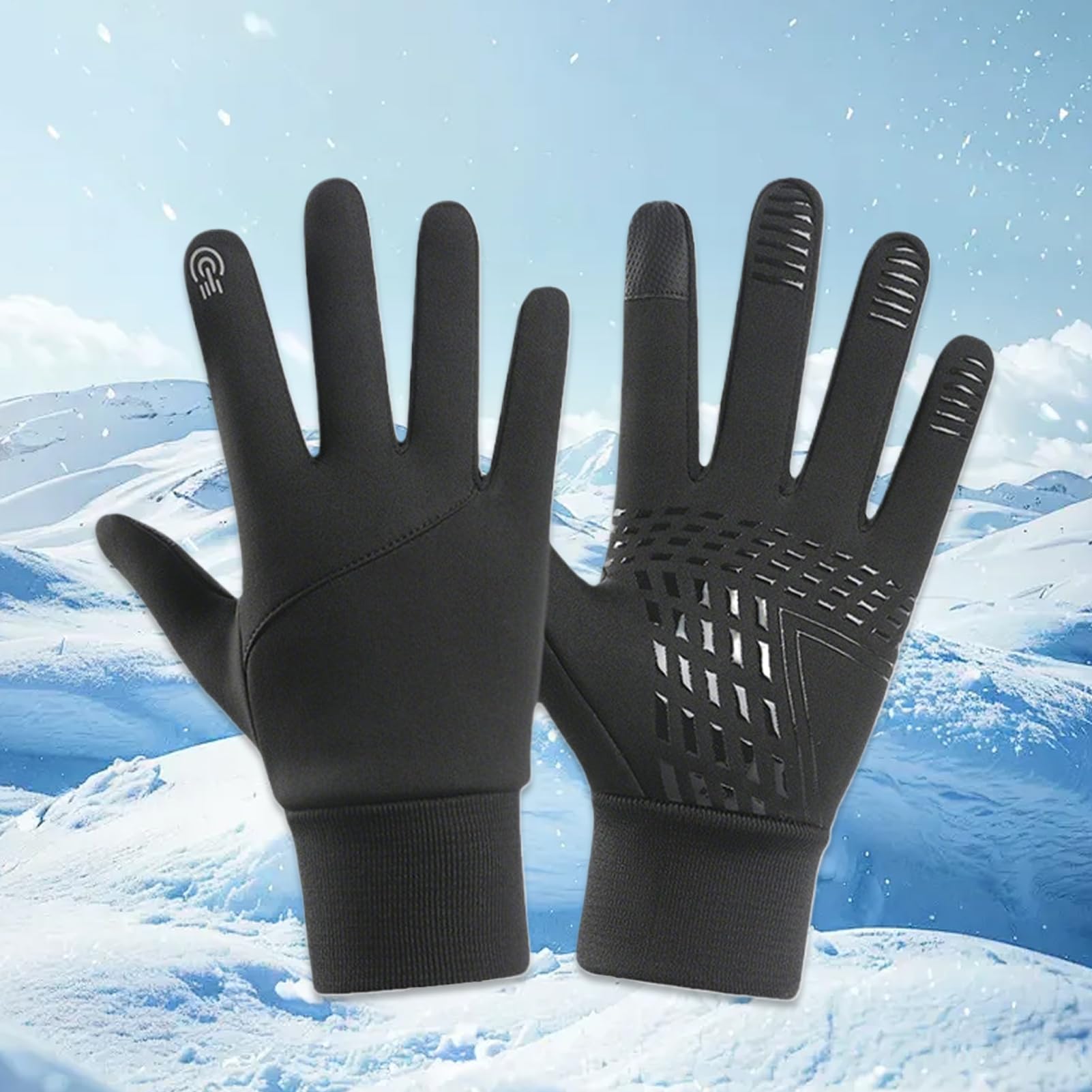 Gants chauffants homme écran tactile imperméables mitaines cyclisme randonnée camping