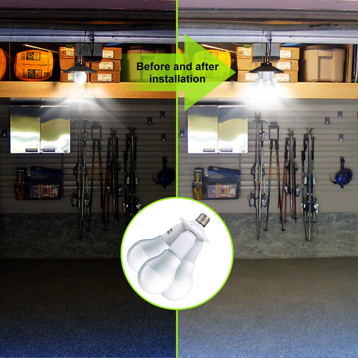 3 in 1 Standard LED Light Bulb Lamp Socket Adapter Splitter Heat-Resistant PBT E26 and E27 86V-240V Light Socket Splitter