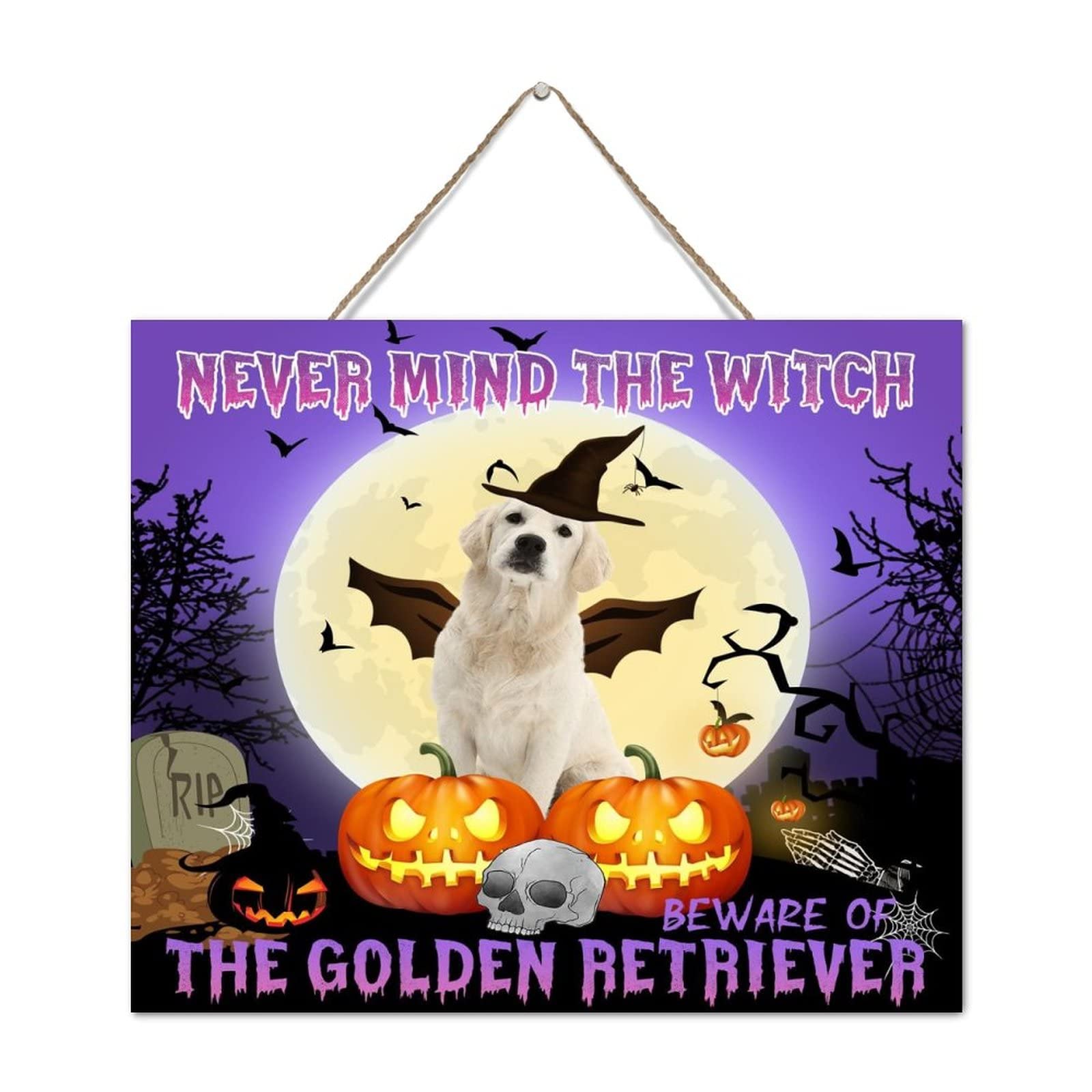 Panneau en bois pour décorer une porte sans effort avec humour à Halloween