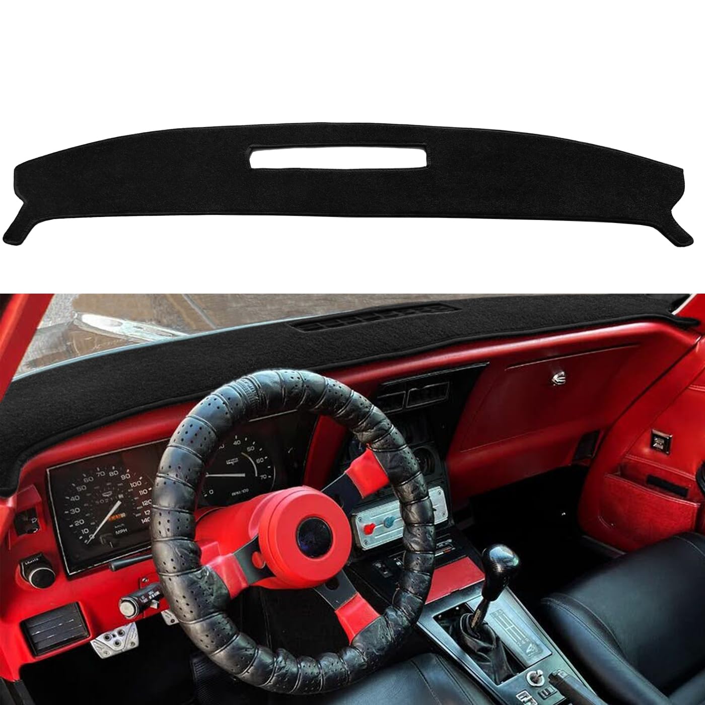 c3コルベット ダッシュパッド US MADE 1977 Corvette Dash Pad Upper Any Factory Original