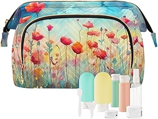 Kigai Art Flowers Painting Makeup Bag Cosmeti...