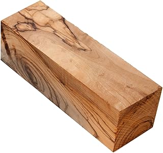 Holy Land Market Olive Wood Pen Blanks from Bethlehem - Exotic Biblical Wood, 6 x 1.5 in, Includes Authenticity Card