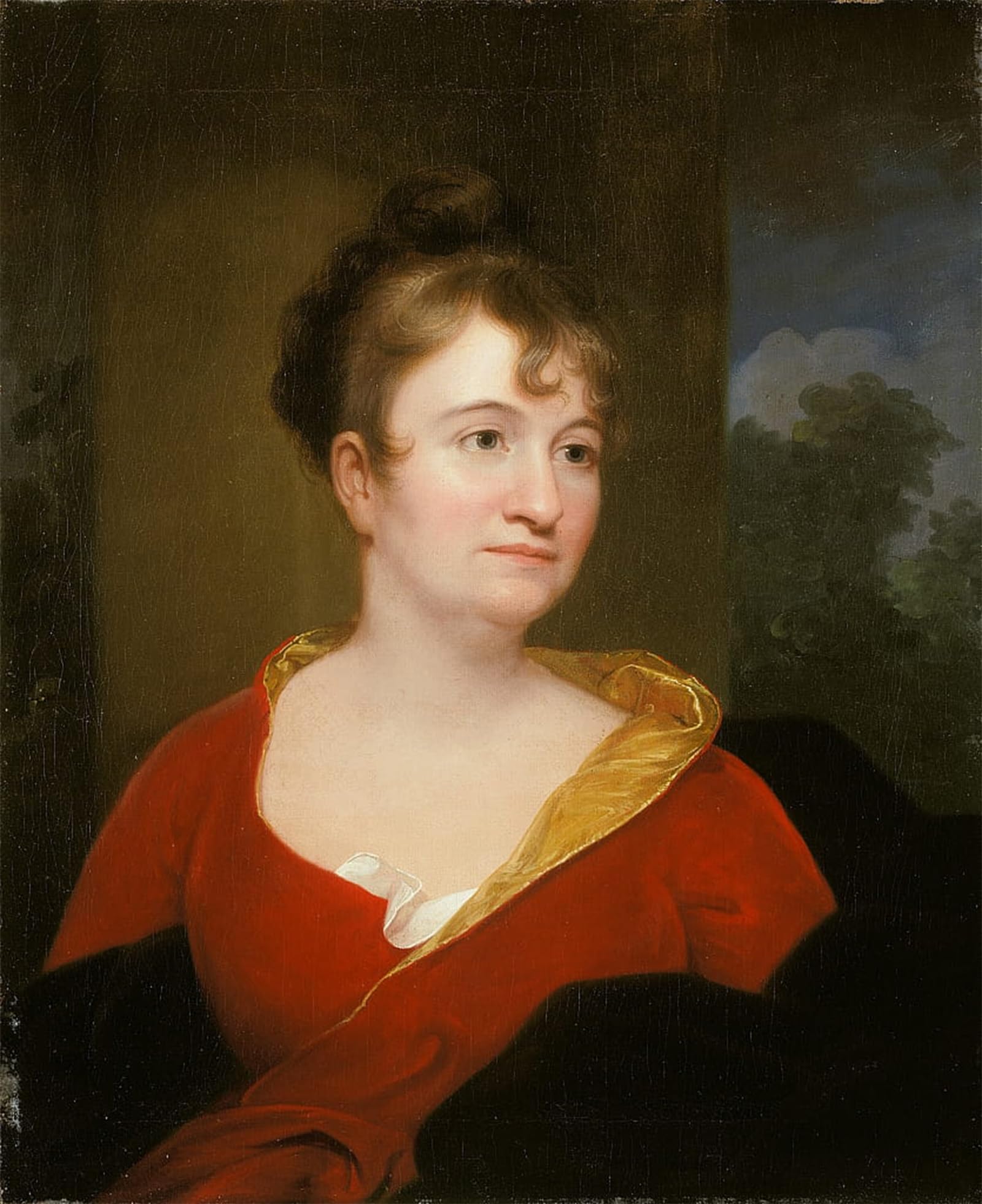 ARTXLXXBN Famous Prints Artwork Pictures Poster Painting Art Abigail Inskeep by Rembrandt Peale Artwork Landscape Pictures for Home Decor 60x90cm