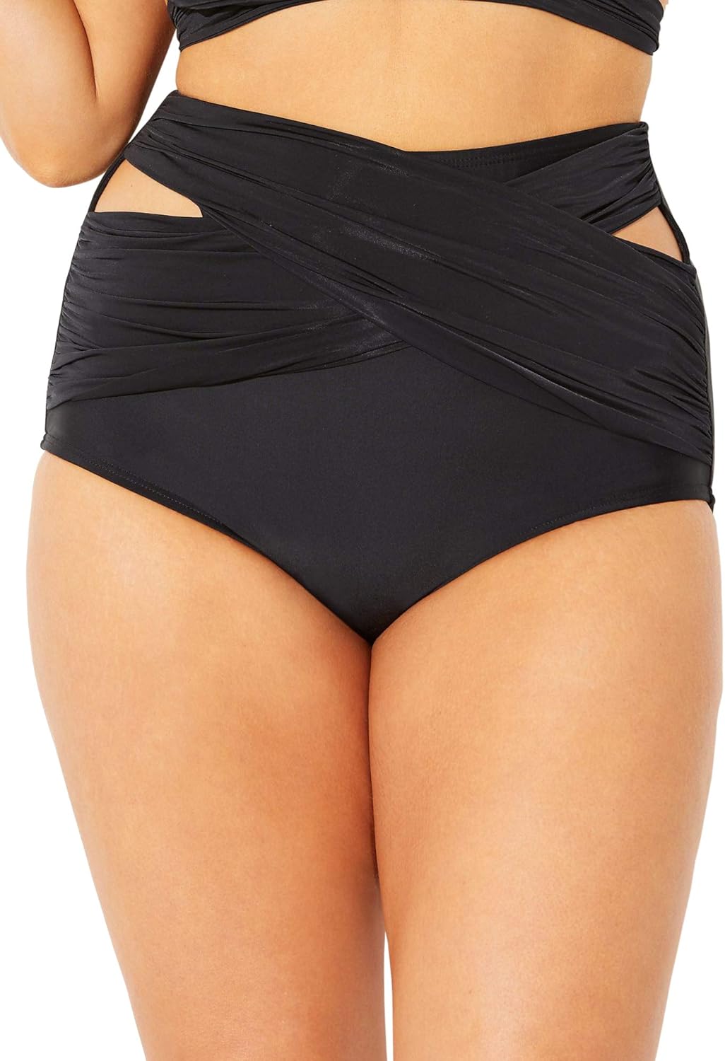 Swimsuits For All Women's Crisscross Wrap Bikini Bottom (Plus