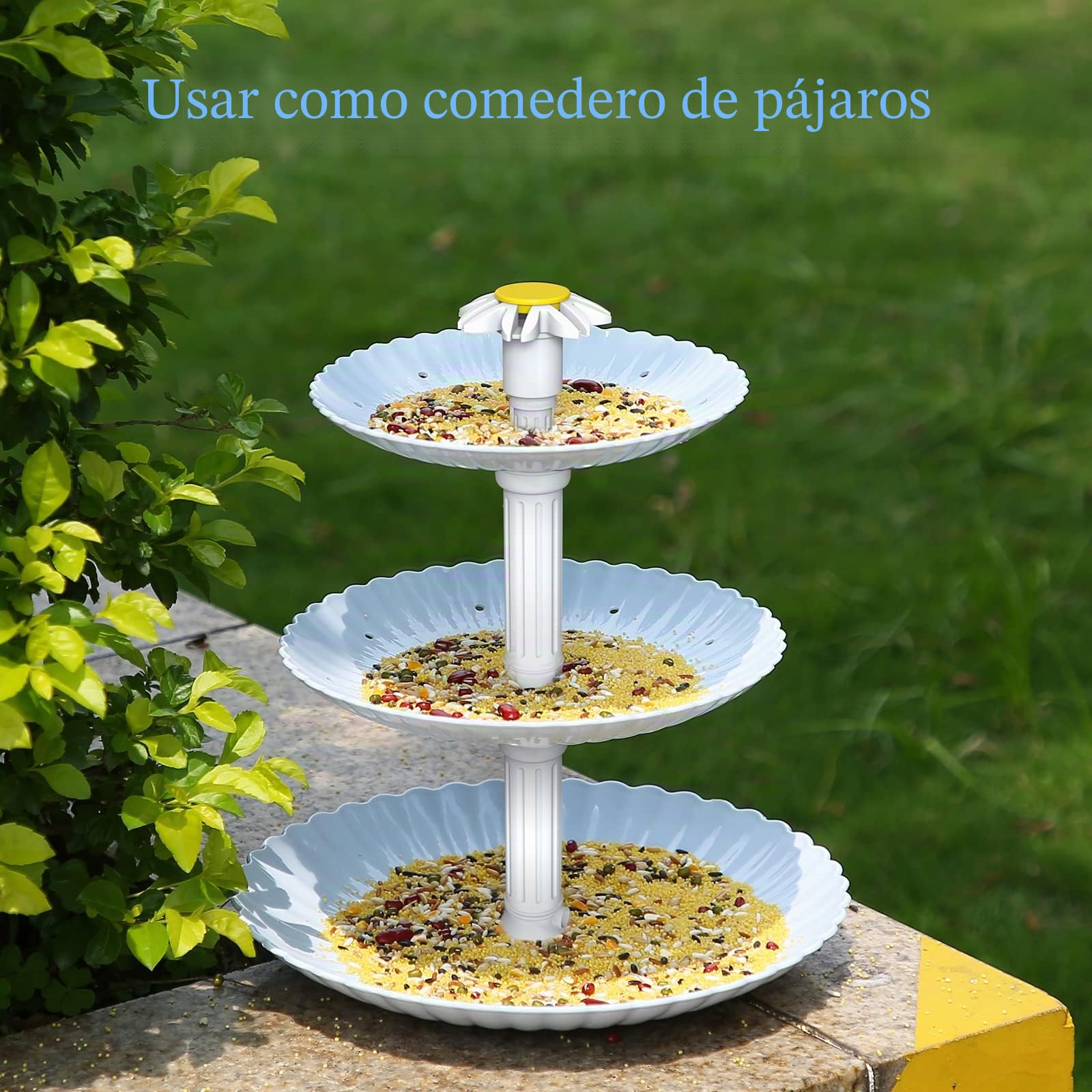 AISITIN 3,5W Kit de Fuente Solar de para Baños de Pájaros, Fuente de Cascada Solar Desmontable para Baños de Pájaros, Cuencos de Agua, Alimentador de Pájaros al Aire Libre(3,5w