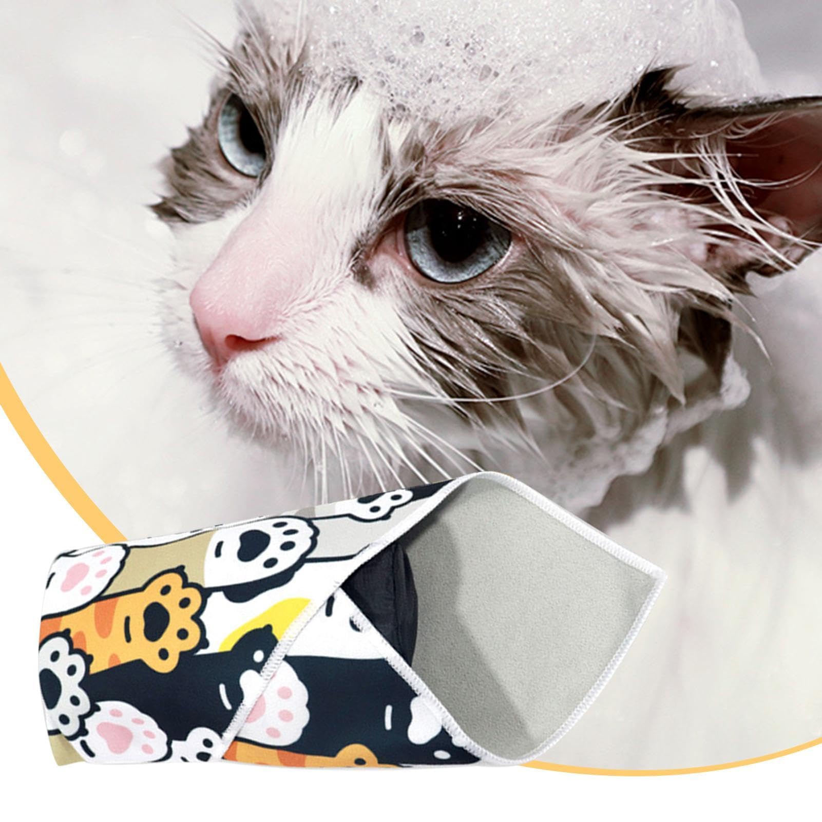 Katzenwickel Zum Nagelschneiden – Selbstklebend, Kratzfester Klettstoff (Größe L/XL, Inkl. Nagelknipser & Feile)
