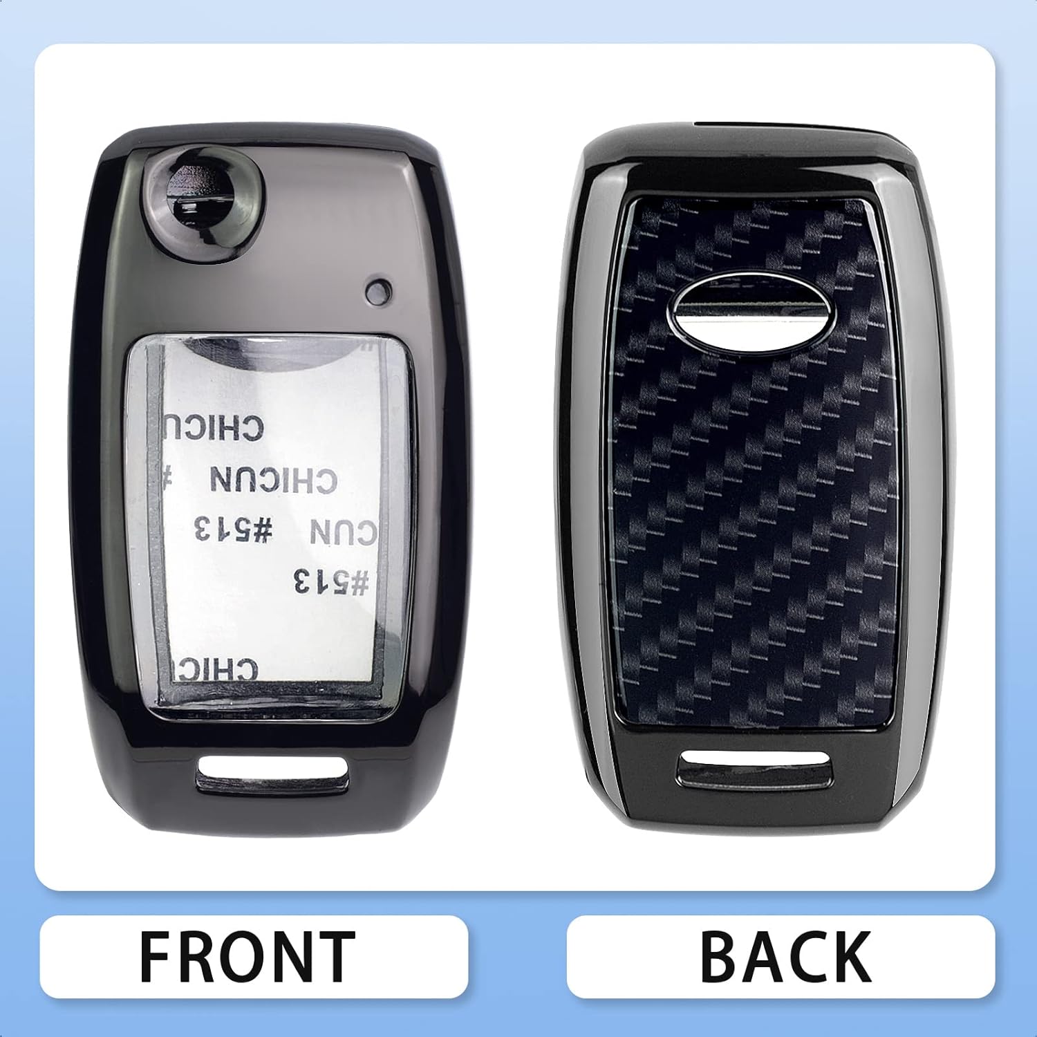 Black zinc Alloy Smart Key Case Cover Compatible with KIA Forte Optima Rio Sedona Sorento Soul SPORTAGE Keyless Car Remote Accessory