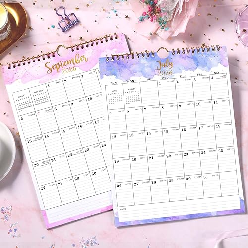 Miniatura 2 de Calendario 2026  Calendario de pared 2026, 8.5 x 11 pulgadas, enero de 2026 a diciembre de 2026, calendario de pared con gancho para colgar, días