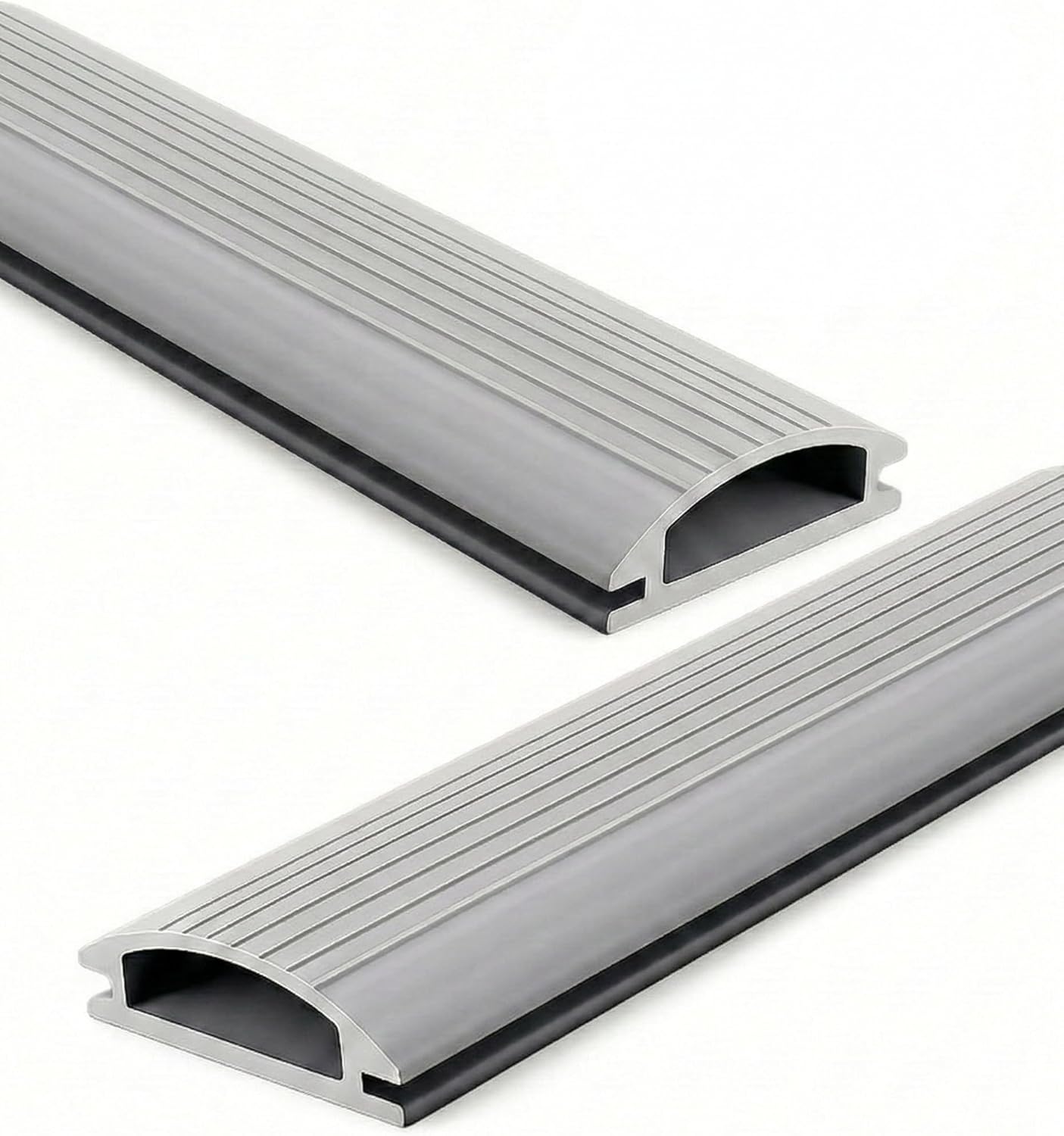 Threshold Replacement Seal Insert, 2 Pack 36" Vinyl Threshold Insert for Door Threshold Seal Replacement, Fits Adjustable Aluminum Threshold Insert Groove, 1-5/16" x 3/8", Gray