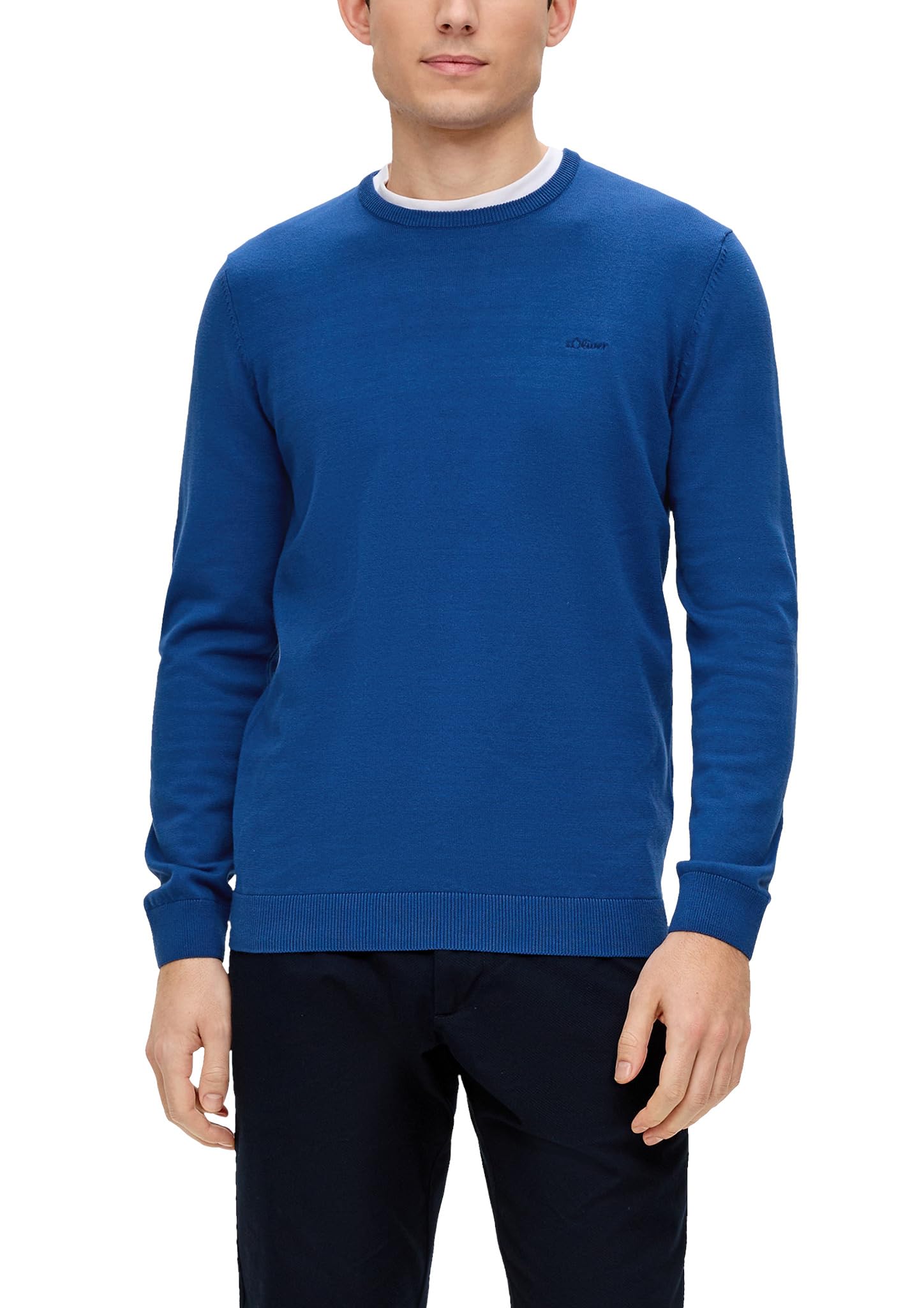 s.Oliver Pullover Crew Neck Blue